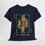 Queen Of Hearts Designer Tee, Retro, Graphic T-shirt 2024, Playing card, Vintage Design Graphic Tee