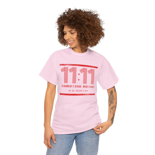Retro Angel 11:11 Meaning - Unisex 10 of Cups Heavy Cotton Tee