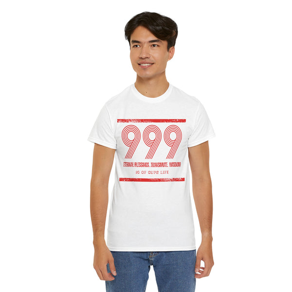 Retro Angel 999 Meaning - Unisex 10 of Cups Heavy Cotton Tee