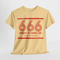 Retro Angel 666 Meaning - Unisex 10 of Cups Heavy Cotton Tee