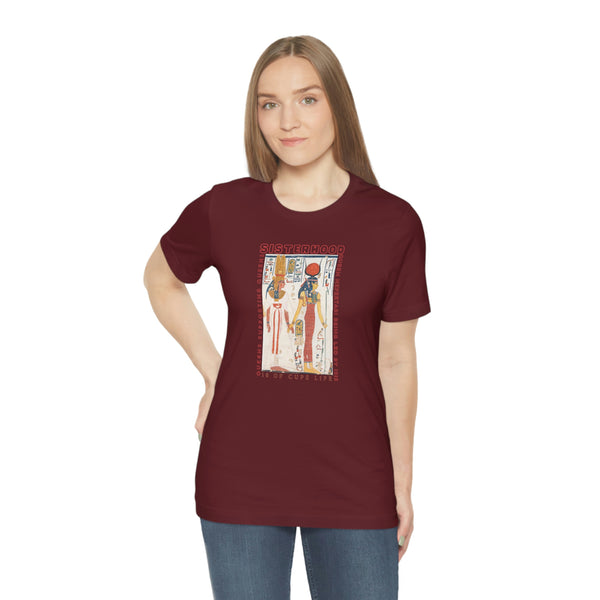 Nefertari and Goddess Isis graphic tee sisterhood t-shirt