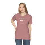 The answer is love tee