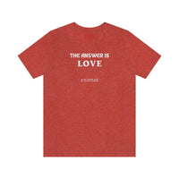 The answer is love tee