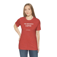 The answer is love tee