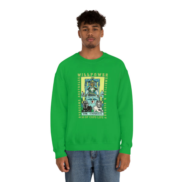 The Chariot Tarot  meaning - Unisex 10 of Cups Sweatshirt meaning