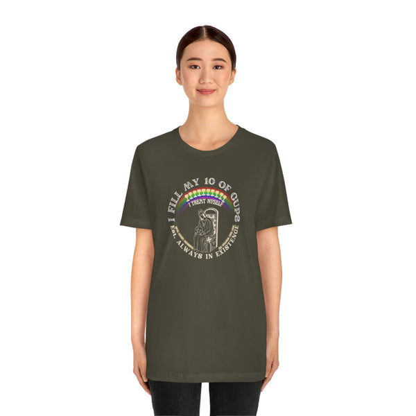 Queen of pentacles tarot card tee